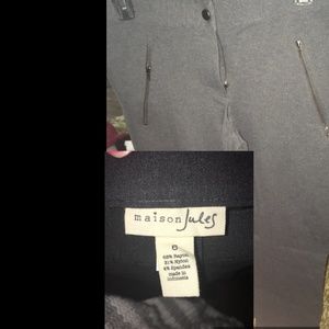 Maison Jules Zipper-Detail Ponte Pants